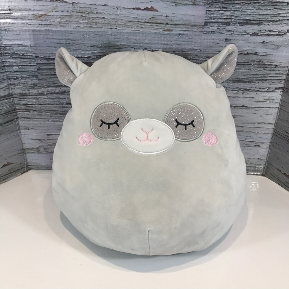 SQUISHMALLOW Martine the Grey Llama 12”